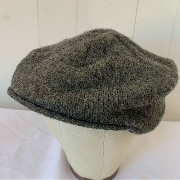 Vintage LL Bean Wool Guide Cap Flat Cabbie Hat Cold Weather Ear Neck Flap - Picture 2 of 10